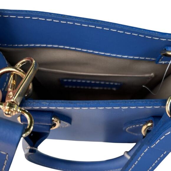 NWT Bellissimo Anna Paola Handbag Purse Handmade in Italy Color: Glicine - Picture 5 of 6